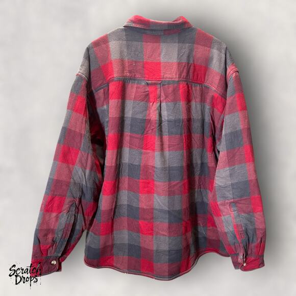 Red Head Brand Co Men's 2XL Plaid Shirt Long Sleeve Button Down Casual Top Vtg - Picture 4 of 4